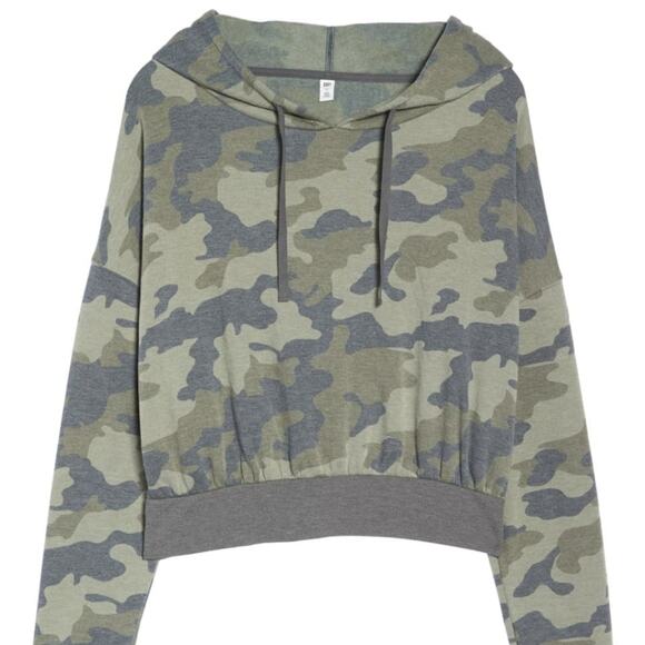 BP 2X Hoodie New With Tags Camo Print Cropped Hoodie - Picture 3 of 9